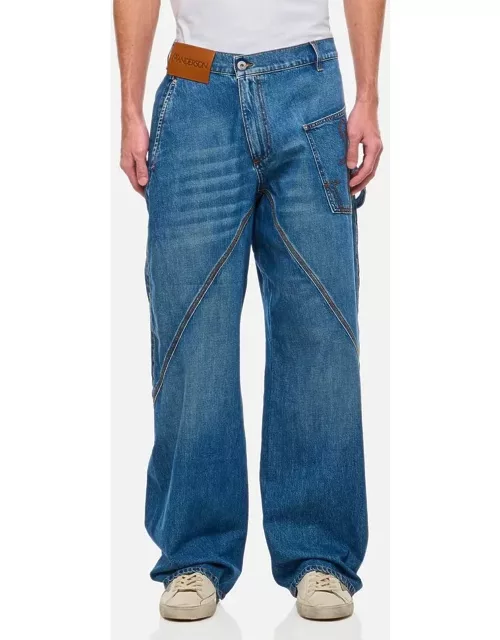 JW Anderson Twisted Workwear Jeans Blue