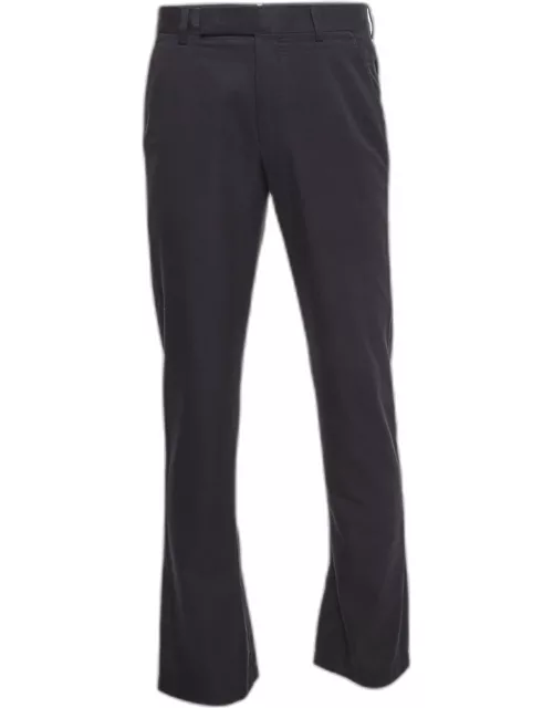 Tom Ford Black Cotton Straight Fit Pants