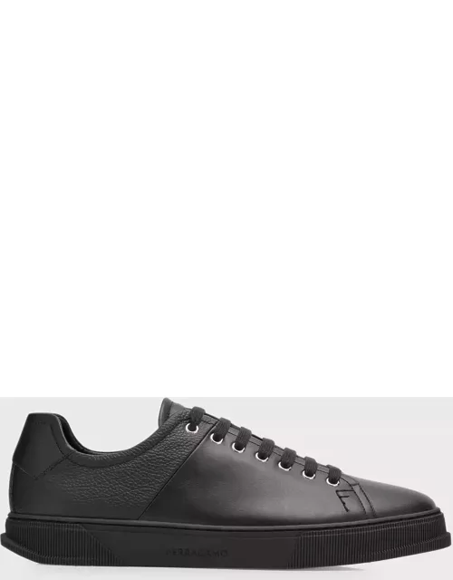 Men's Clayton Mixed Leather Low-Top Sneaker