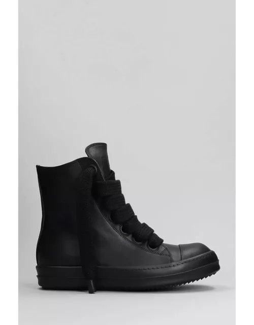 Rick Owens Sneaker Sneakers In Black Leather