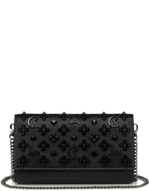 Christian Louboutin Paloma Clutch In Black Leather