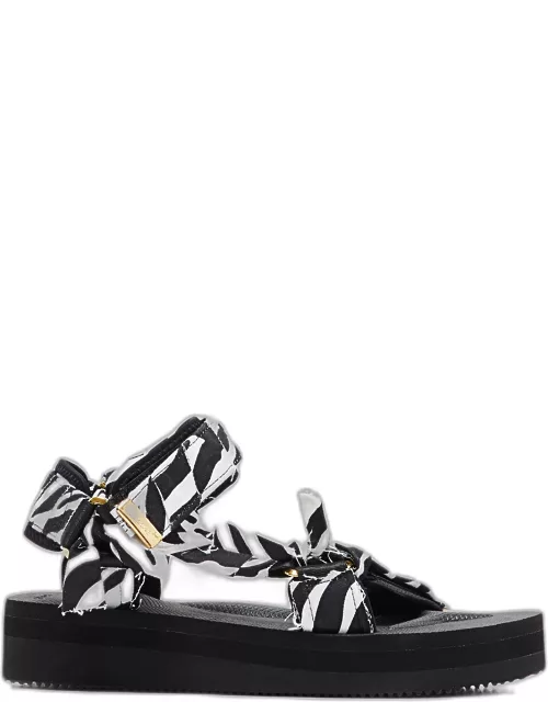 Suicoke DEPA-Cab zebra striped sandal