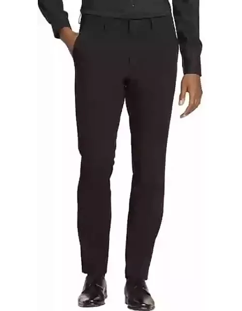 Egara Men's Skinny Fit Dress Pants Black