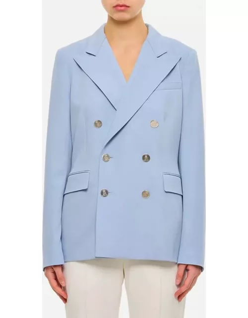 Ralph Lauren Collection Camden Wool Gabardine Double-breasted Jacket Sky blue