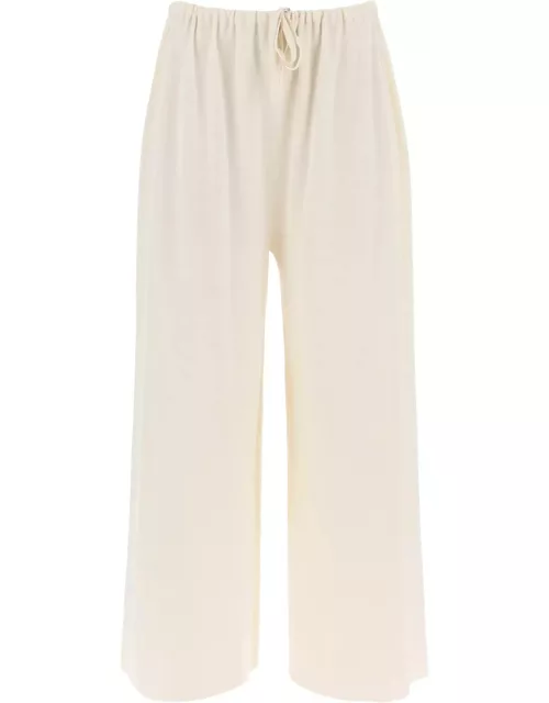 THE ROW delphine knitted silk-and-cotton pant
