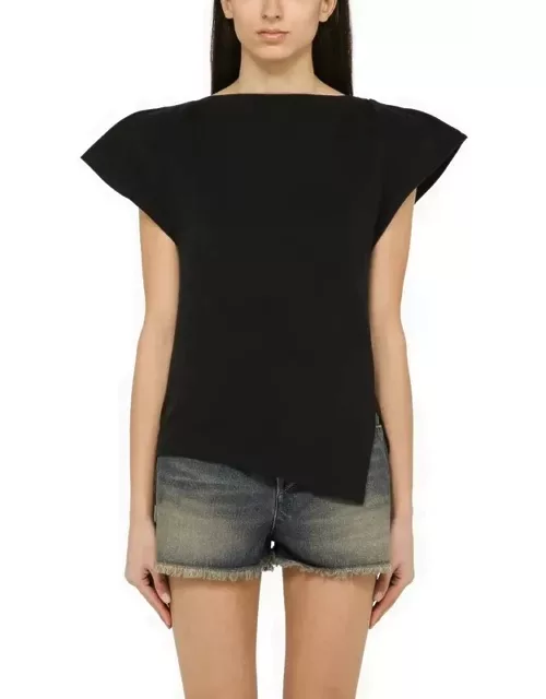 Sebani black asymmetrical T-shirt