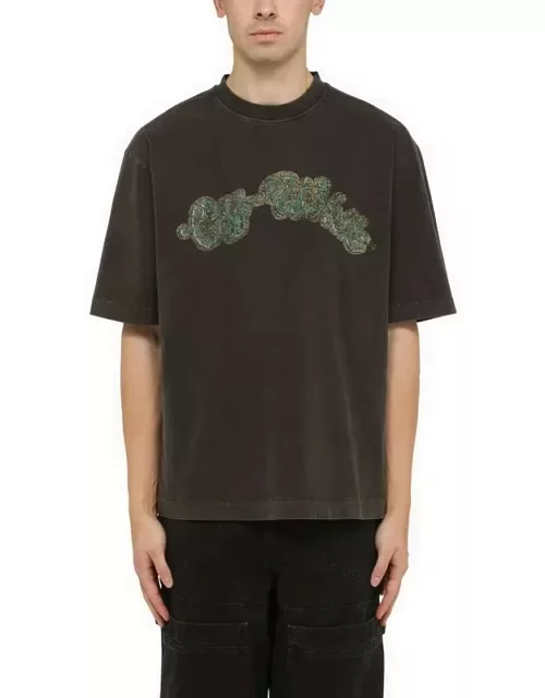Black Skate t-shirt with Bacchus graphic