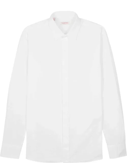 Valentino Cotton-poplin Shirt - White - 39 (C15.5 / M)