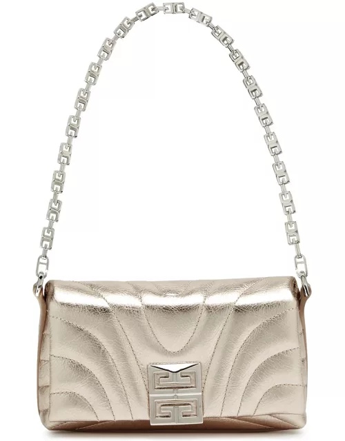Givenchy 4G Quilted Metallic Leather Shoulder bag - Gold