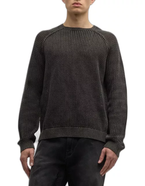 Men's Loose-Gauge Raglan Sweater