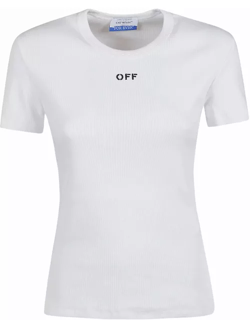 Off-White White T-shirt With Logo