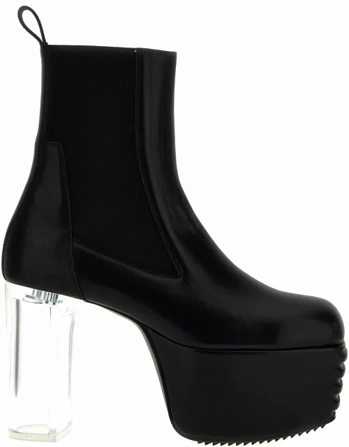 Rick Owens minimal Grill Platforms Ankle Boot