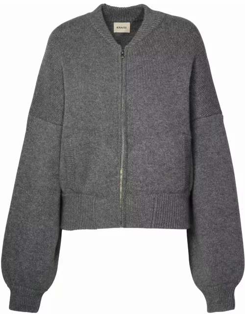 Khaite Grey Cashmere Sweatshirt
