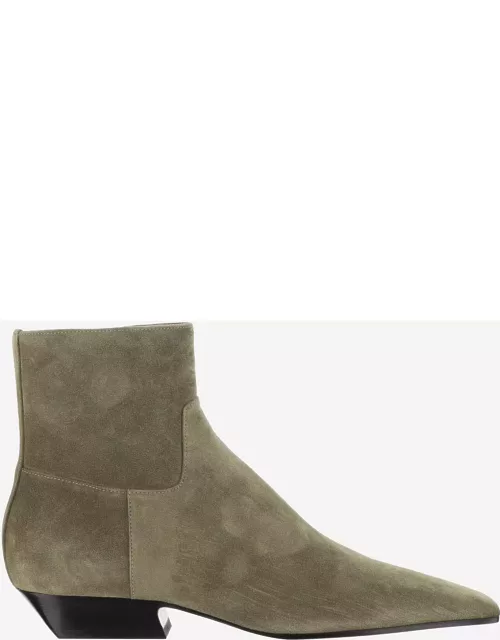 Khaite Suede Ankle Boot