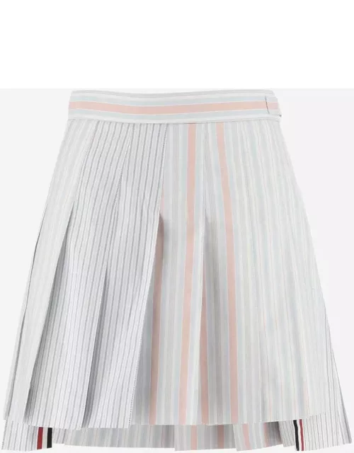 Thom Browne Cotton Pleated Skirt