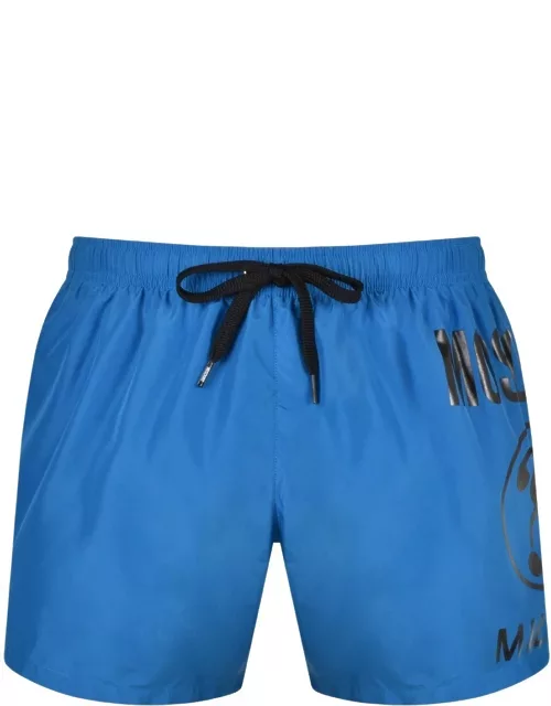 Moschino Logo Swim Shorts Blue
