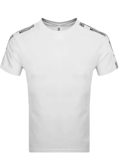 Moschino Taped Logo T Shirt White