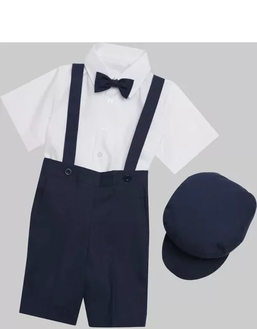 JoS. A. Bank Men's Peanut Butter Collection Slim Fit Eton 5-Piece Shorts Suit Set, Blue, 12-18 Month
