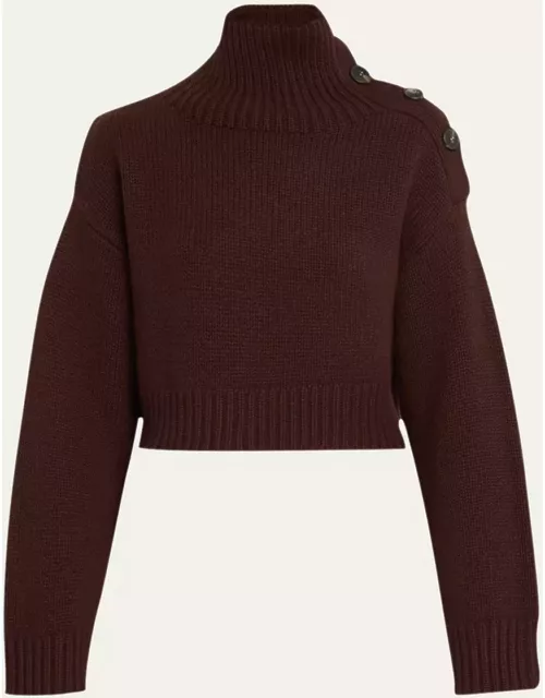 Wool Cashmere Turtleneck Sweater