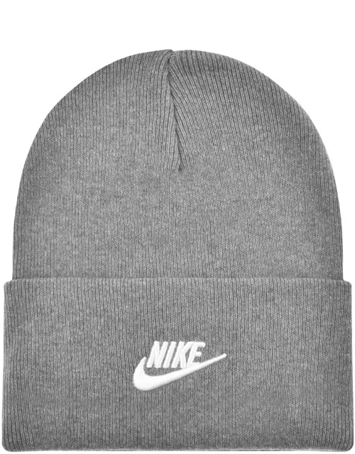 Nike Futura Cuffed Knit Beanie Hat Grey