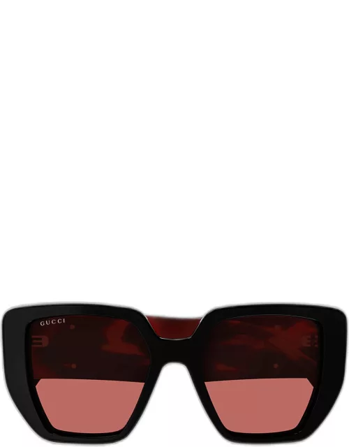 GG Recycled Acetate Butterfly Sunglasse