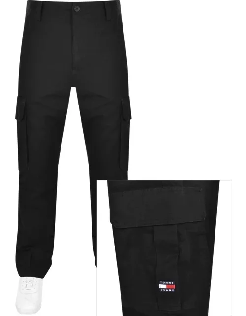 Tommy Jeans Baggy Cargo Trousers Black