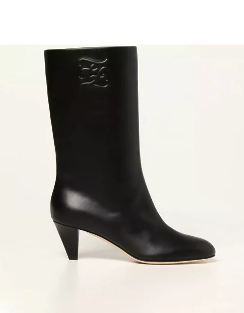 Fendi Karligraphy boots in leather