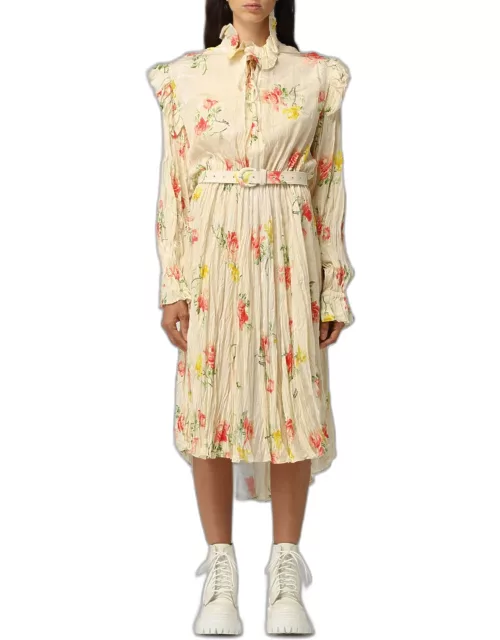 Balenciaga dress in floral patterned silk