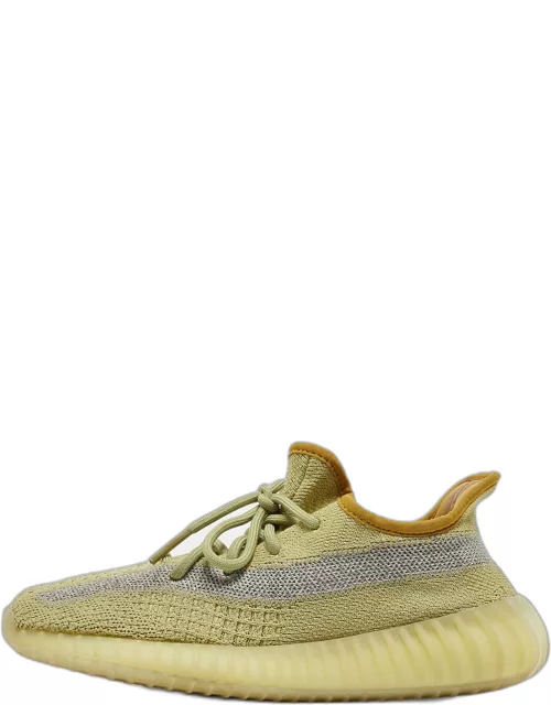Yeezy x Adidas Yellow Knit Fabric Boost 350 V2 Marsh Sneaker