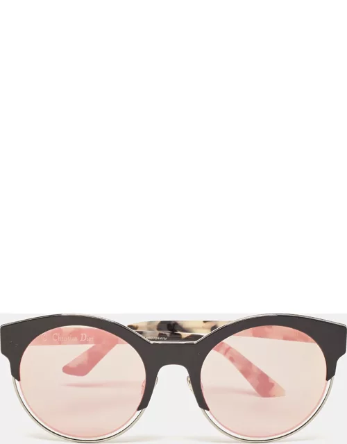 Dior Green/Pink Mirrored DiorSideral1 Round Sunglasse