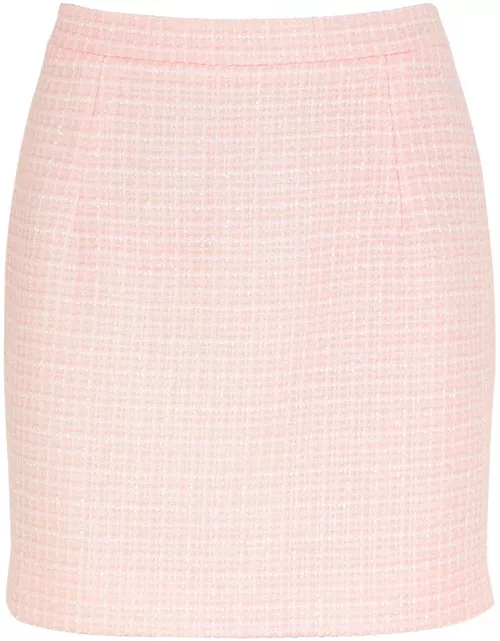 Alessandra Rich Sequin-embellished Tweed Mini Skirt - Light Pink - 40 (UK8 / S)