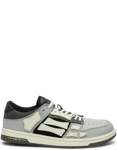 Amiri Skel Panelled Leather Sneakers - Grey - 43 (IT43 / UK9)