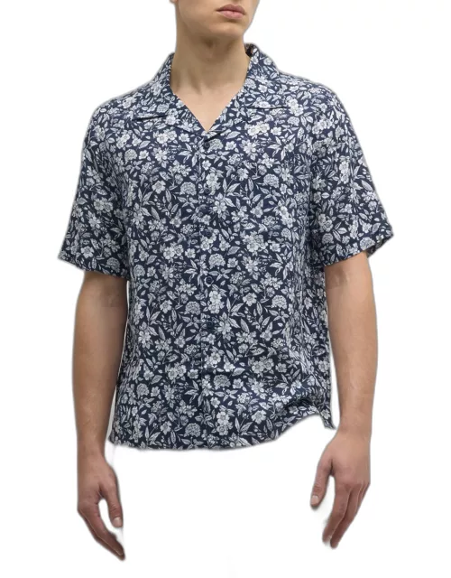 Men's Air Linen Convertible Vacation Short-Sleeve Shirt