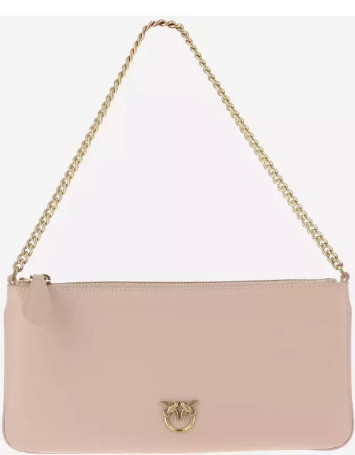 Pinko Horizontal Leather Shoulder Bag