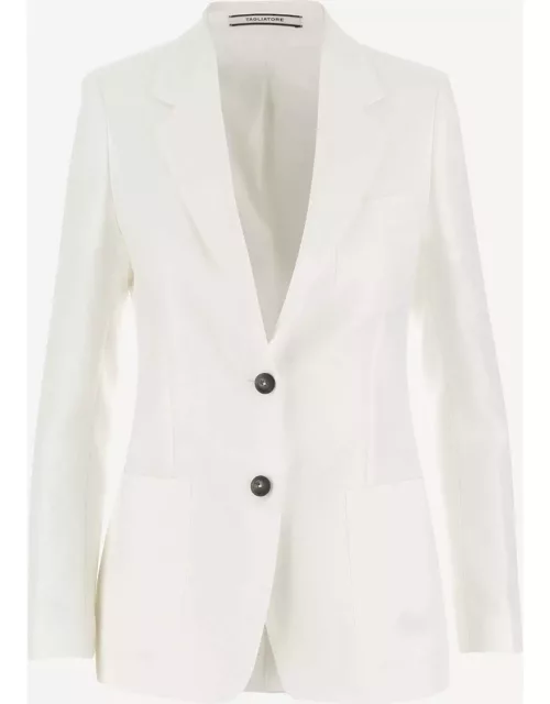 Tagliatore Single-breasted Linen Jacket