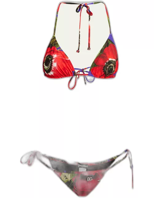 Flower Power Two-Piece Triangle Bikini Set