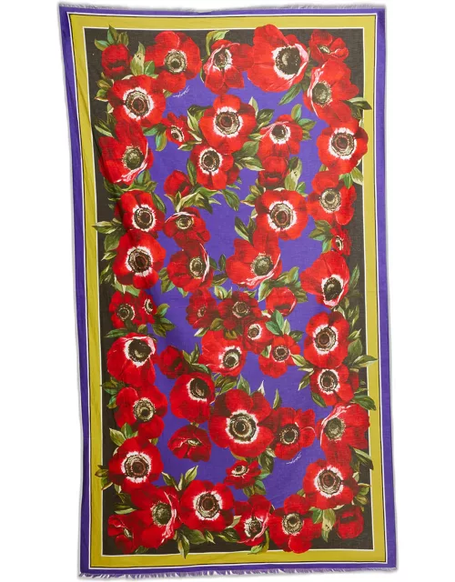 Flower Power Cotton Pareo Coverup