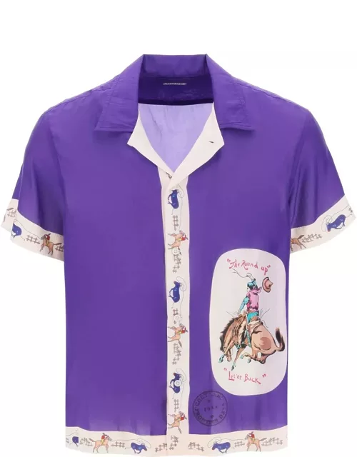 BODE Round Up bowling shirt with graphic motif