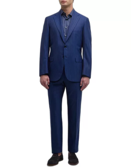 Men's Tonal Pinstripe Wool Suit