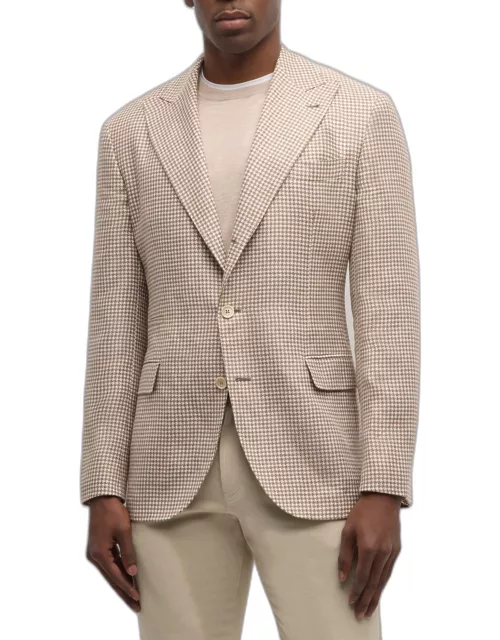Men's Houndstooth Two-Button Sport Coat