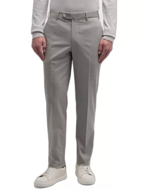 Men's Cropped Linen-Blend Pant