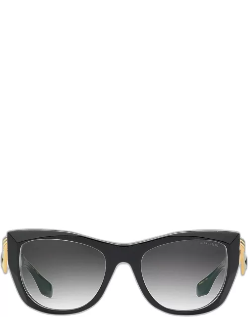 Icelus Acetate & Titanium Cat-Eye Sunglasse