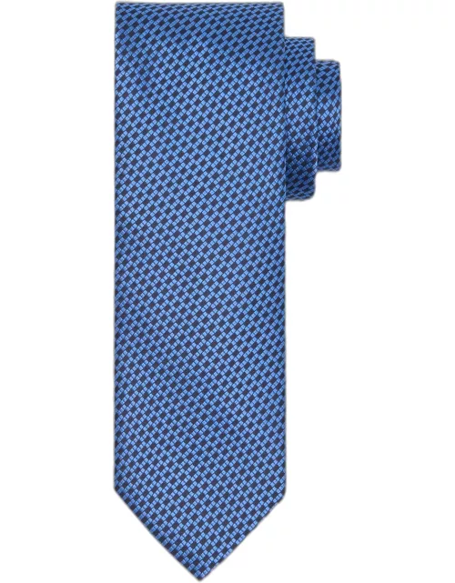Men's Silk Micro-Basketweave Tie