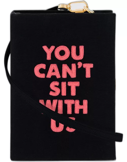 You Can't Sit With Us Book Clutch Bag
