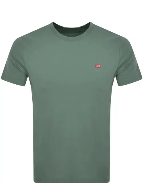Levis Original Crew Neck Logo T Shirt Green