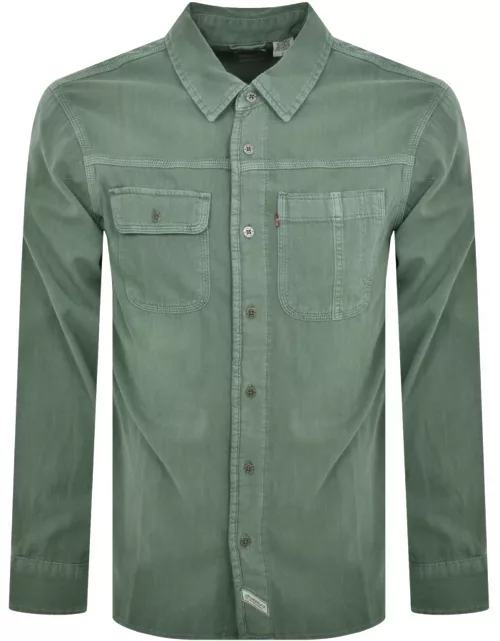 Levis Auburn Worker Long Sleeve Shirt Green