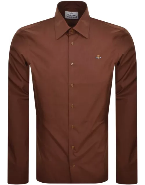 Vivienne Westwood Long Sleeved Shirt Brown