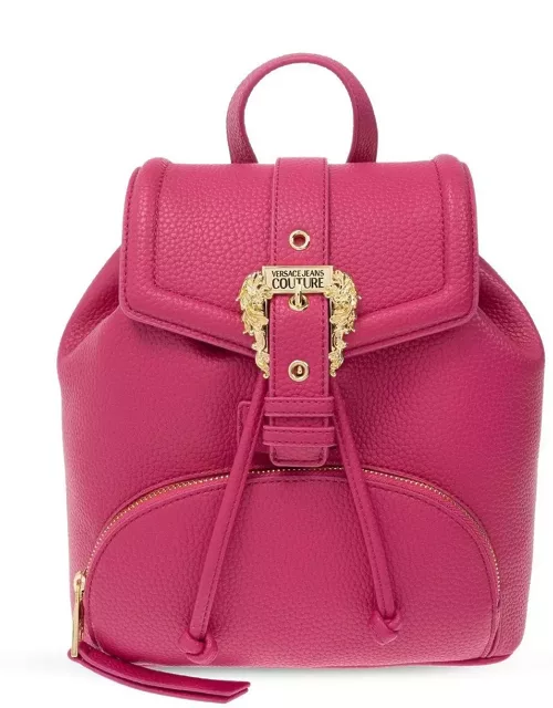 Versace Jeans Couture Baroque Buckle Drawstring Backpack