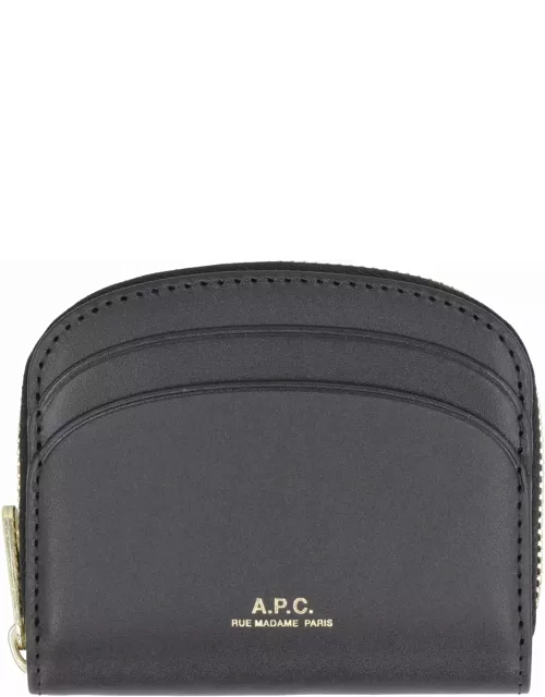 A.P.C. Demi Lune Mini Leather Wallet