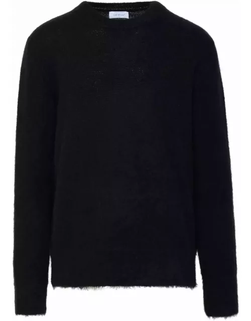 Off-White Black Mohair Sweater